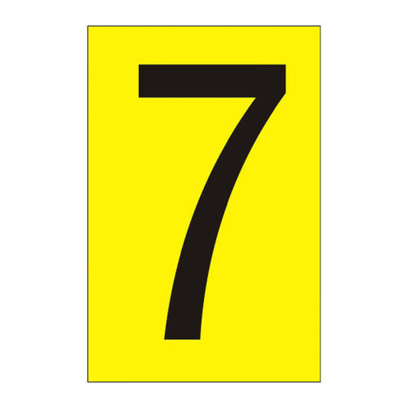 Centurion Character '7' - Yellow Vinyl - 50mm - Pack of 10 - Min Order 2