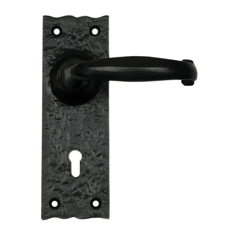 Centurion Traditional Lock Set, Black, 150mm x 44mm