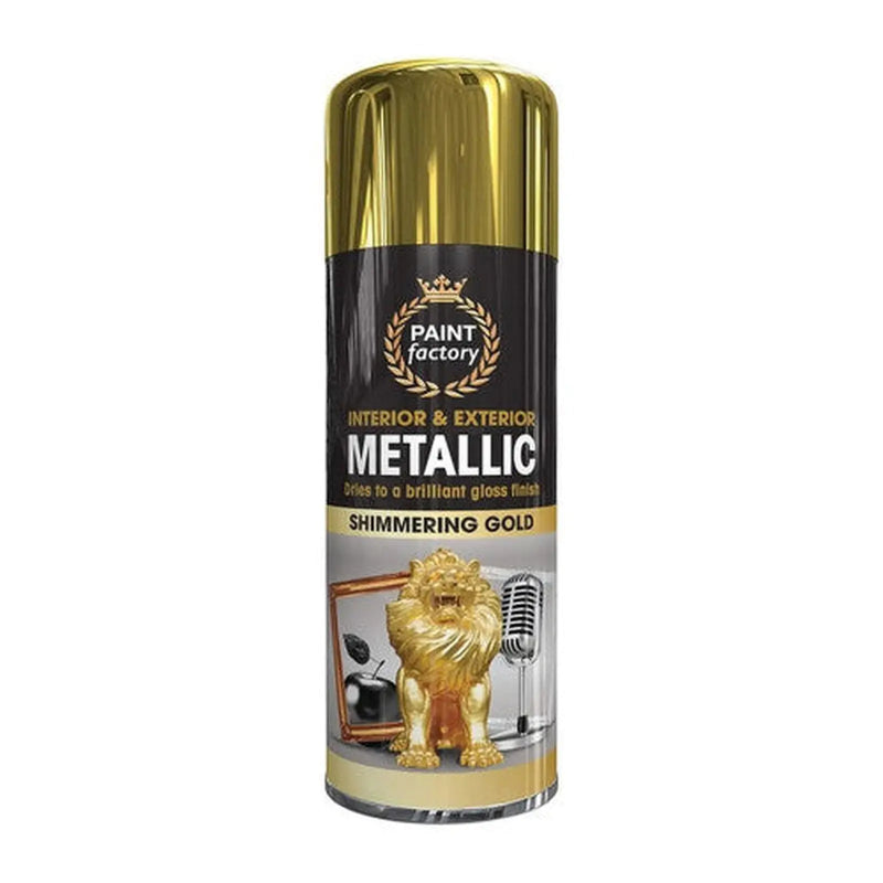 Centurion Paint Factory Metallic Paint, Shimmering Gold (400ml) - Pack of 12
