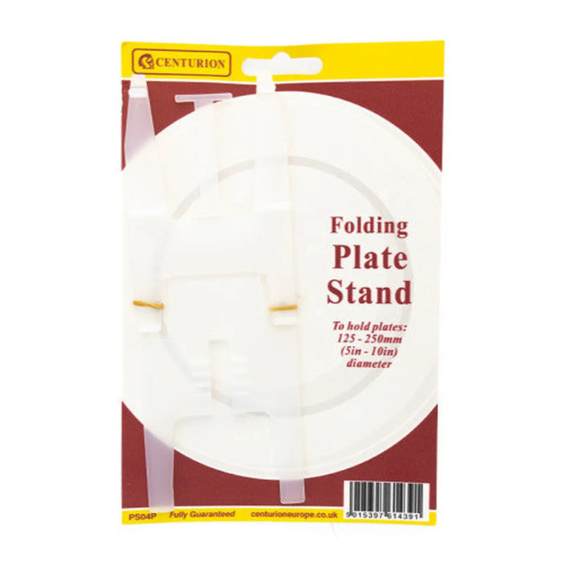 Centurion 125-250mm Clear Folding Plate Stand - Pack of 5