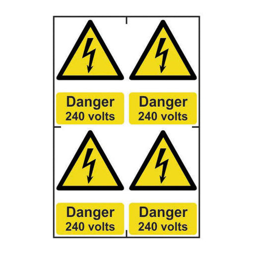 Centurion Danger 240 volts - Self Adhesive PP (200 x 300mm) - Min Order 2