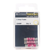 Centurion 3 Amp Fuse (Pack of 3) -EA68P - Pack of 5