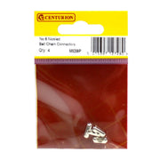 Centurion Solid Brass Ball Chain Connector, Nickel Plated, No.6 - Pack of 5