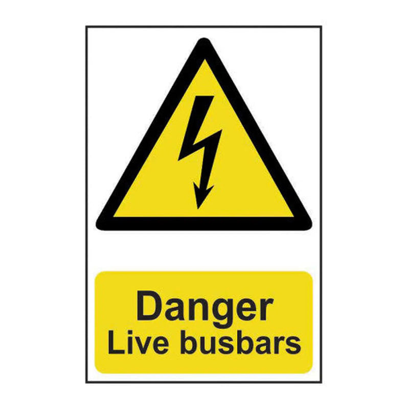 Centurion Danger Live busbars - Self Adhesive PP (200 x 300mm) - Min Order 2