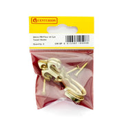 Centurion 50mm PB Fleur De Lys Tassel Hook (Pack of 2) - Pack of 5