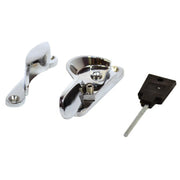 Centurion Solid Brass Locking Sash Fastener, Chrome Plated, 60mm - Pack of 10