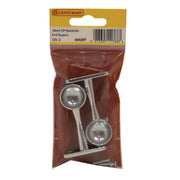 Centurion 19mm (3/4") Wardrobe End Supports - Chrome Plated - Pack of 2
