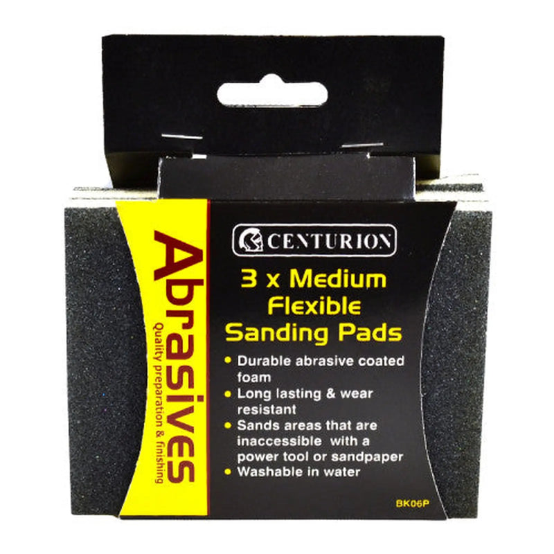 Centurion Abrasives Double Sided Sanding Pads, Medium 115 x 140 x 5mm (Pack - Pack of 5