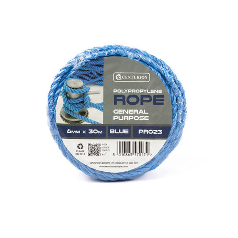 Centurion Polypropylene Rope Mini Coils, 6mm x 30m - Pack of 3