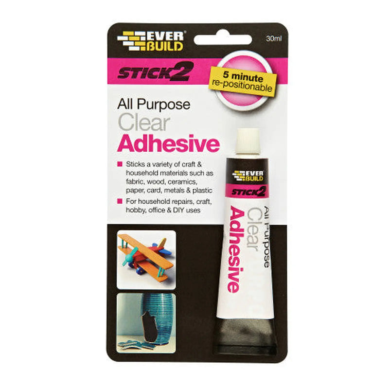 Centurion EverBuild All Purpose Clear Adhesive, 30ml - Pack of 10