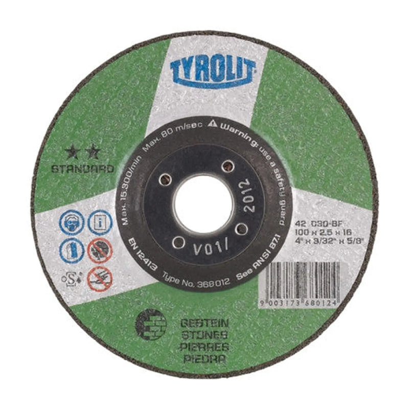 Centurion TYROLIT BASIC STONE CUT OFF 115 X 2.5 X 22.23MM - Min Order 4