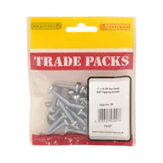 Centurion Pan Head Self Tapping Screws - Zinc Plated - 1" x 10 - (30 PK) - Pack of 5