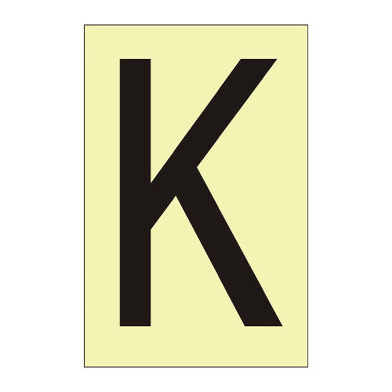 Centurion Character 'K' - Photoluminescent Vinyl - 75mm - Min Order 6