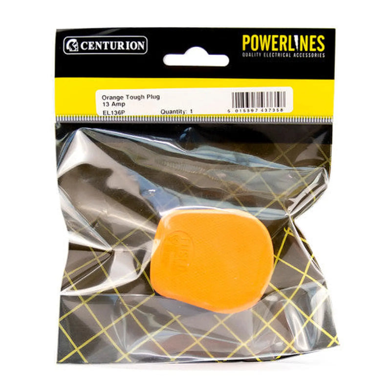 Centurion Orange 13 Amp Tough Plug - Pack of 5