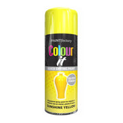Centurion Paint Factory Colour It Gloss Paint, Yellow (400ml) - Pack of 12