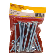 Centurion M6 x 75mm ZP Small Carriage Bolts & Nuts (Pack of 11) - Pack of 5