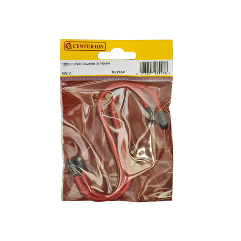 Centurion 100mm PVC Covered 'S' Hooks (Pack of 2) - Pack of 5
