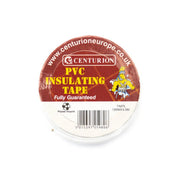 Centurion PVC White Tape, White M, 19mm x 4.5m, TA87L - Pack of 10