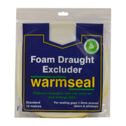 Centurion Warmseal PVC Foam Draught Excluder, White, 15m - Pack of 5