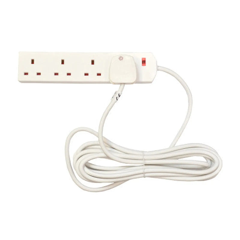 Centurion 4 Gang Extension Lead, 5m - Pack of 3