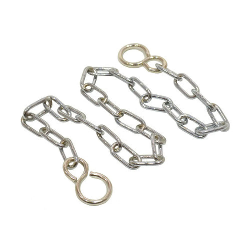 Centurion Open Clock Chain with Hooks, Chrome Plated, 300mm - Pack of 20