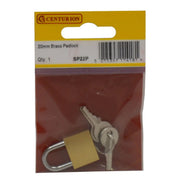 Centurion Brass Padlocks, 20mm - Pack of 5