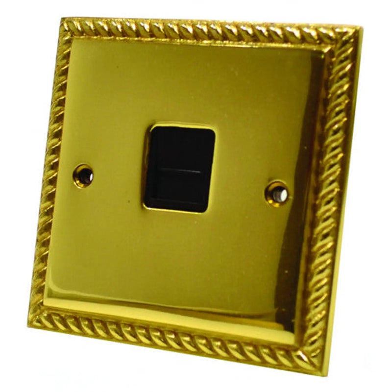 Centurion Georgian Brass Secondary Phone Socket - Pack of 5