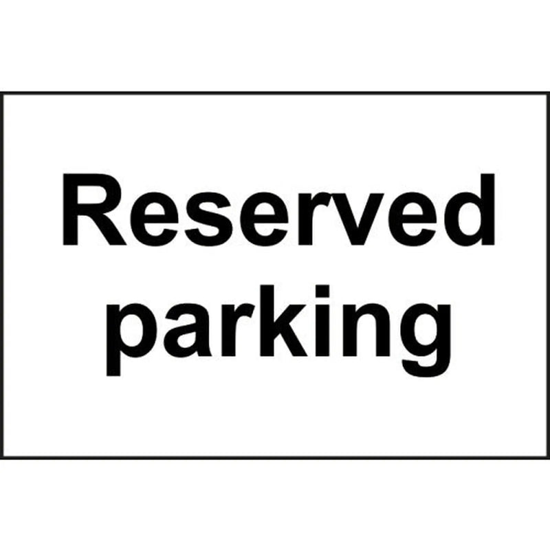 Centurion Reserved parking 1.2mm Recyclable PP (300 x 200mm) - Min Order 2