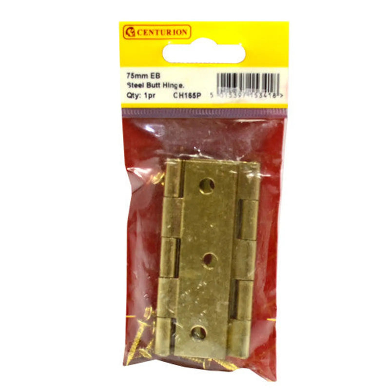 Centurion 75mm EB Steel Butt Hinge (1 pair) - Pack of 5