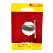 Centurion Victorian Cupboard Knobs, Satin Chrome Plated, 38mm Dia. - Pack of 5