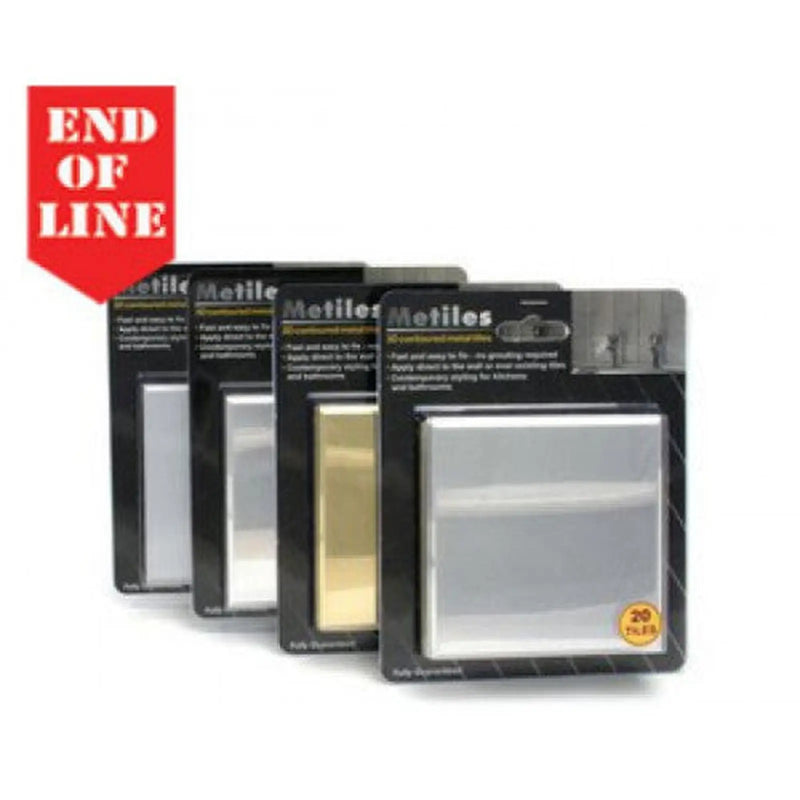 Centurion 103mm Sq Pol Brass Eff Metiles 20Pk - Min Order 4