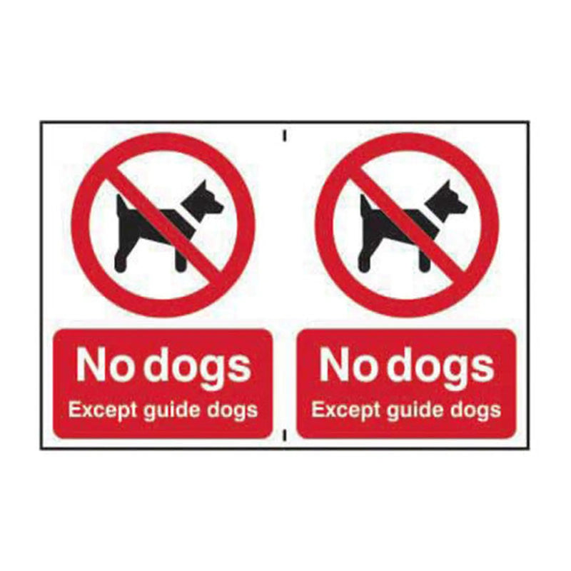 Centurion No dogs except guide dogs - CLG (300 x 200mm) - Min Order 2