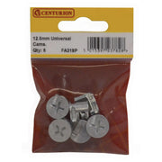 Centurion 12.5mm ZP Universal Cam Fixings (Pack of 6) - Pack of 5