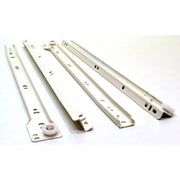 Centurion 400mm White Bottom Fix Steel Drawer Runner - Pack of 5