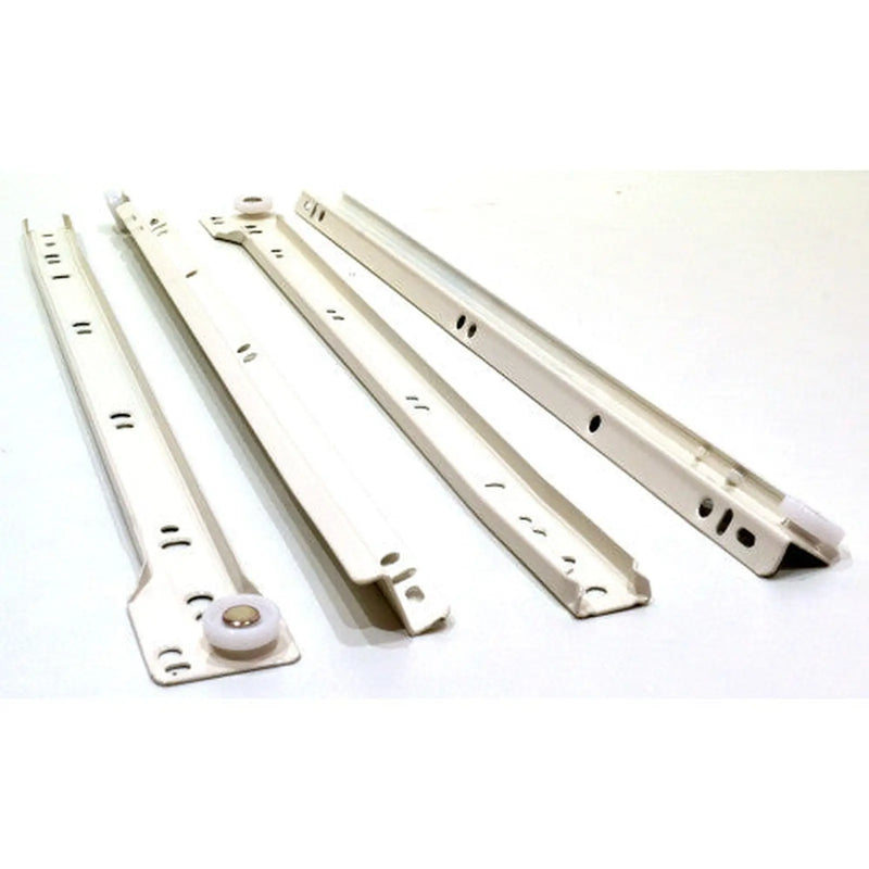 Centurion 400mm White Bottom Fix Steel Drawer Runner - Pack of 5
