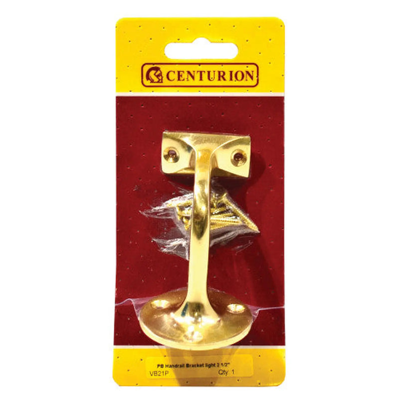 Centurion 65mm (2 1/2") PB Contract Handrail Brackets - Pack of 5