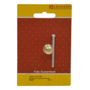 Centurion Victorian Cupboard Knobs, Polished Brass, 13mm Dia. - Pack of 5