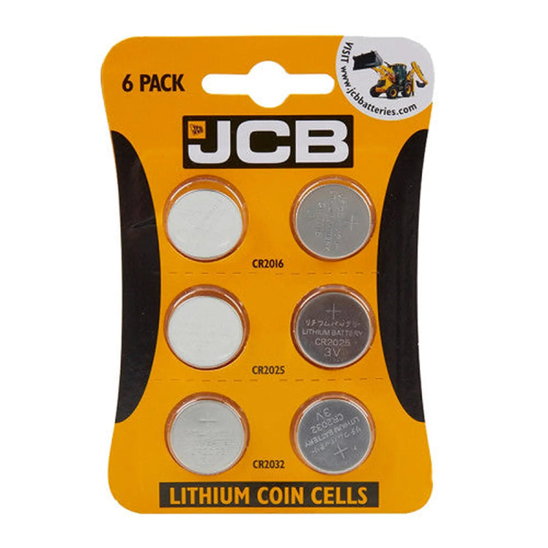 Centurion JCB Assorted Coin Cell Battery, 6 Pack - Pack of 12