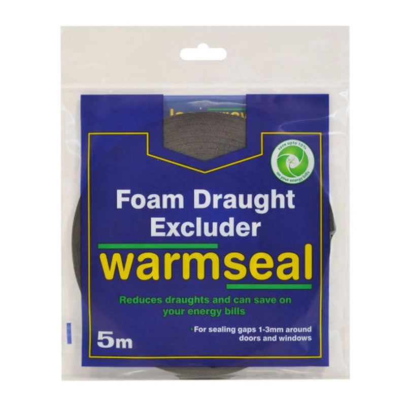 Centurion Warmseal Weather seal Sealing Strip, Black, 5m - Pack of 5