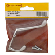 Centurion 105mm Die Cast Hat & Coat Hook - Satin Chrome - Pack Qty 1 - Pack of 5