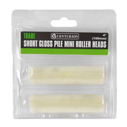 Centurion Trade Short Gloss Pile Mini Rollers, 100mm / 4" (Set of 2) - Pack of 10