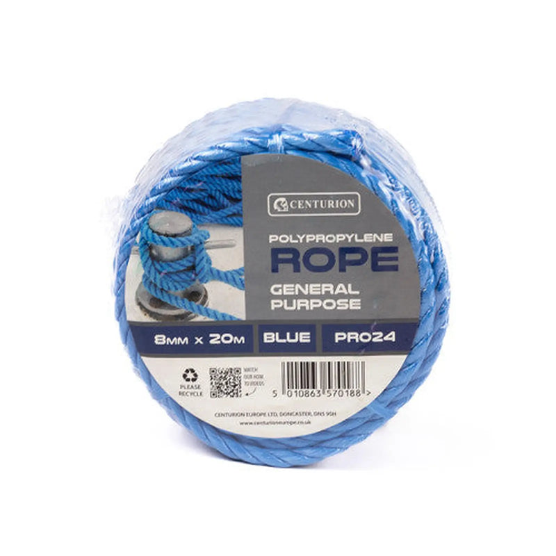 Centurion Polypropylene Rope Mini Coils, 8mm x 20m - Pack of 3