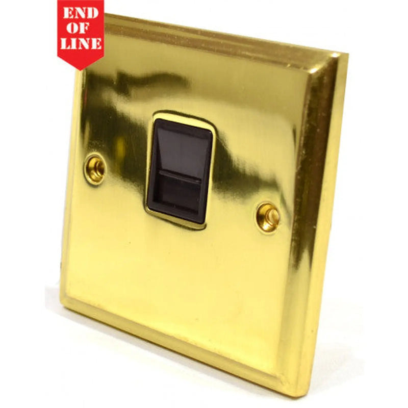 Centurion Victorian Brass Master Telephone Socket - Pack of 5