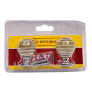 Centurion Glass Swirl Knob, Chrome Plated, 30mm Dia. - Pack of 5