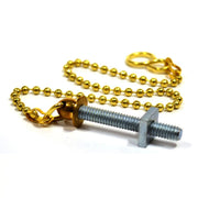 Centurion Sink Ball Chain With Stay, Polished Brass, 300mm - Pack of 5