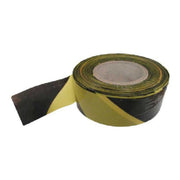 Centurion Barrier Tape - Black/Yellow Stripe - 70mm x 500m - Pack of 10