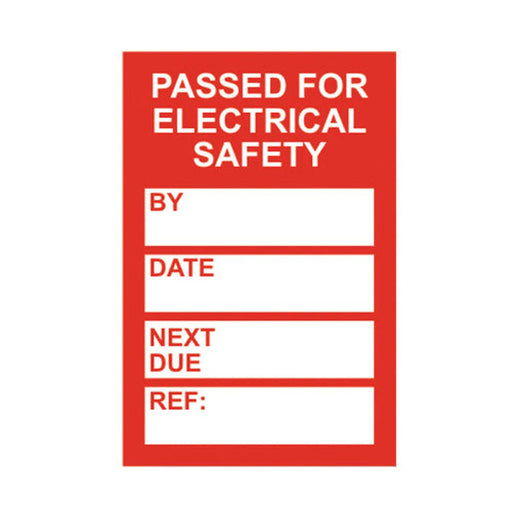 Centurion 'PAT Testing' Mini Tag Insert, Red (Pack of 20)