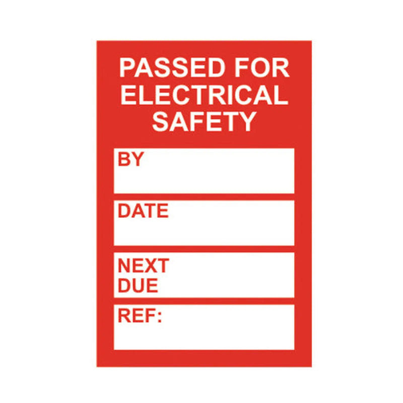 Centurion 'PAT Testing' Mini Tag Insert, Red (Pack of 20)
