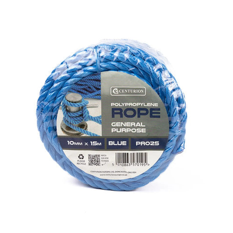 Centurion Polypropylene Rope Mini Coils, 10mm x 15m - Pack of 3