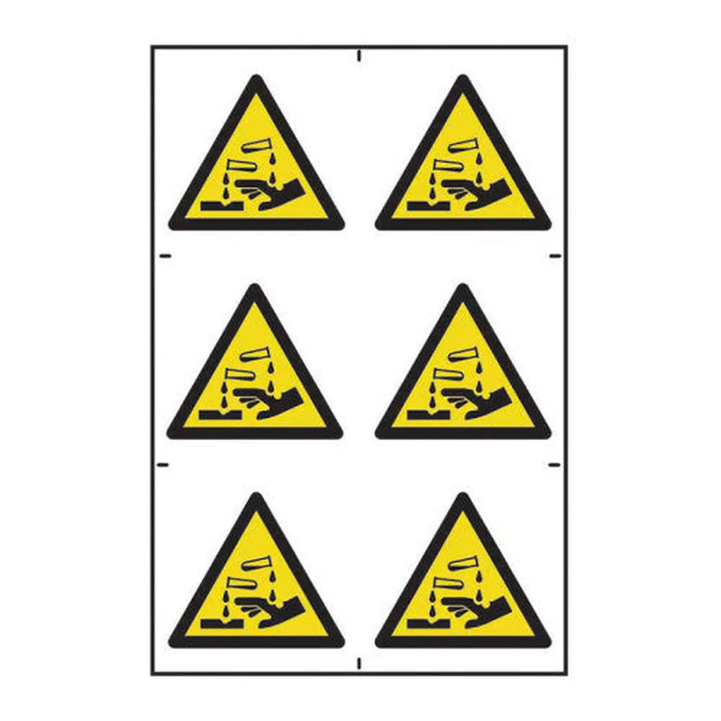 Centurion Corrosive symbols - Self Adhesive PP (200 x 300mm) - Min Order 2